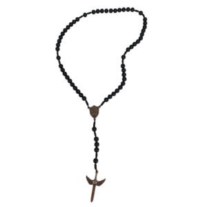 Terço de São Miguel Arcanjo com bolinhas de 8 milímetros