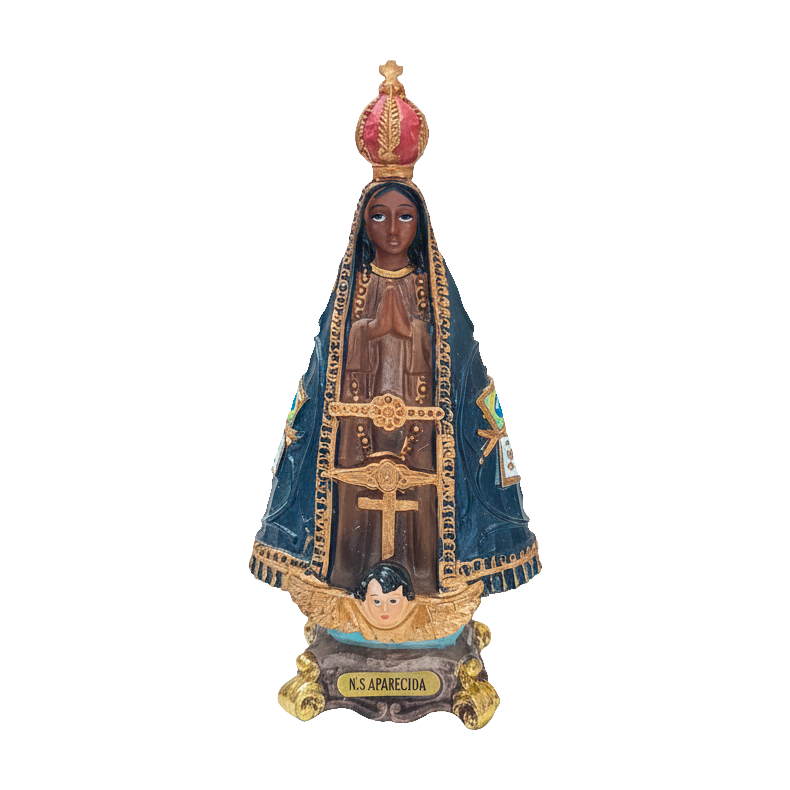 Imagem de nossa senhora Aparecida em resina 15,5