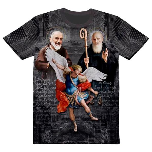 São Miguel com São Bento e São padre pio1